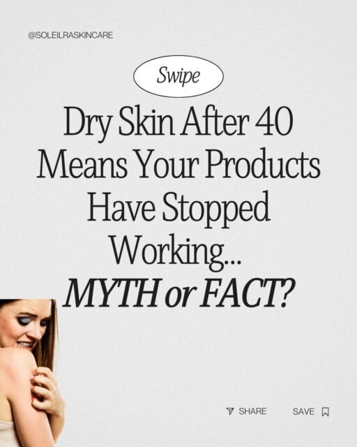 Your skin is not broken, its changing.

#skincaremyths #over40skin #menopauseskin #dryskincareproducts #skintruth