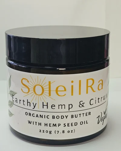 earthy hemp & citrus organic body butter