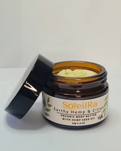Earthy Hemp & Citrus Organic Body Butter with Hemp Seed Oil