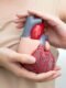 Female health professional holding a heart illustration, representing expert guidance on cardiovascular disease warning signs in women
